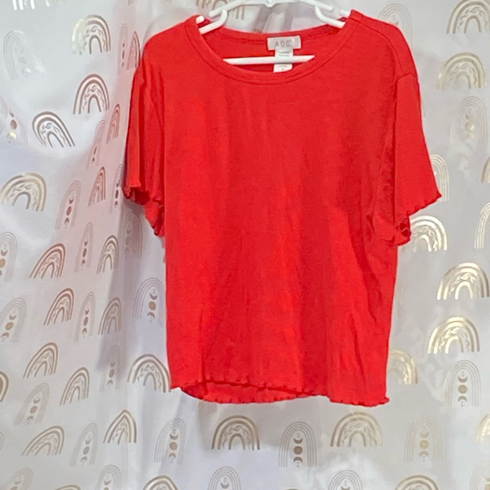 Vibrant Red Kids' Short Sleeve Top